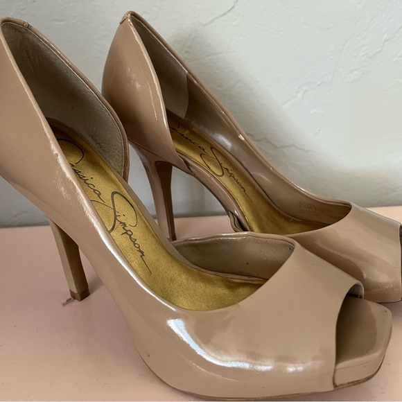 Jessica Simpson peep toe heel - Picture 1 of 4